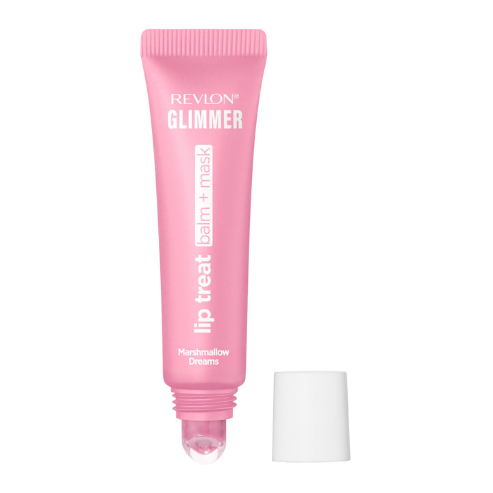 Revlon Glimmer packaging front showing shade and gloss finish benefit