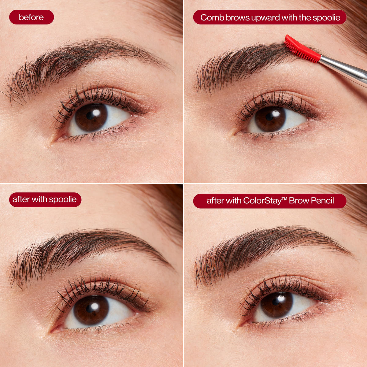 Revlon brush shaping brows for a polished, natural finish
