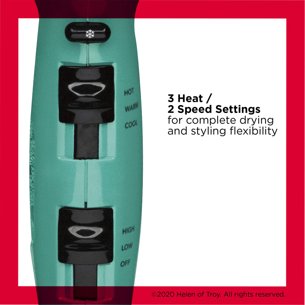 REVLON hair dryer used to create voluminous waves, showing lifted roots