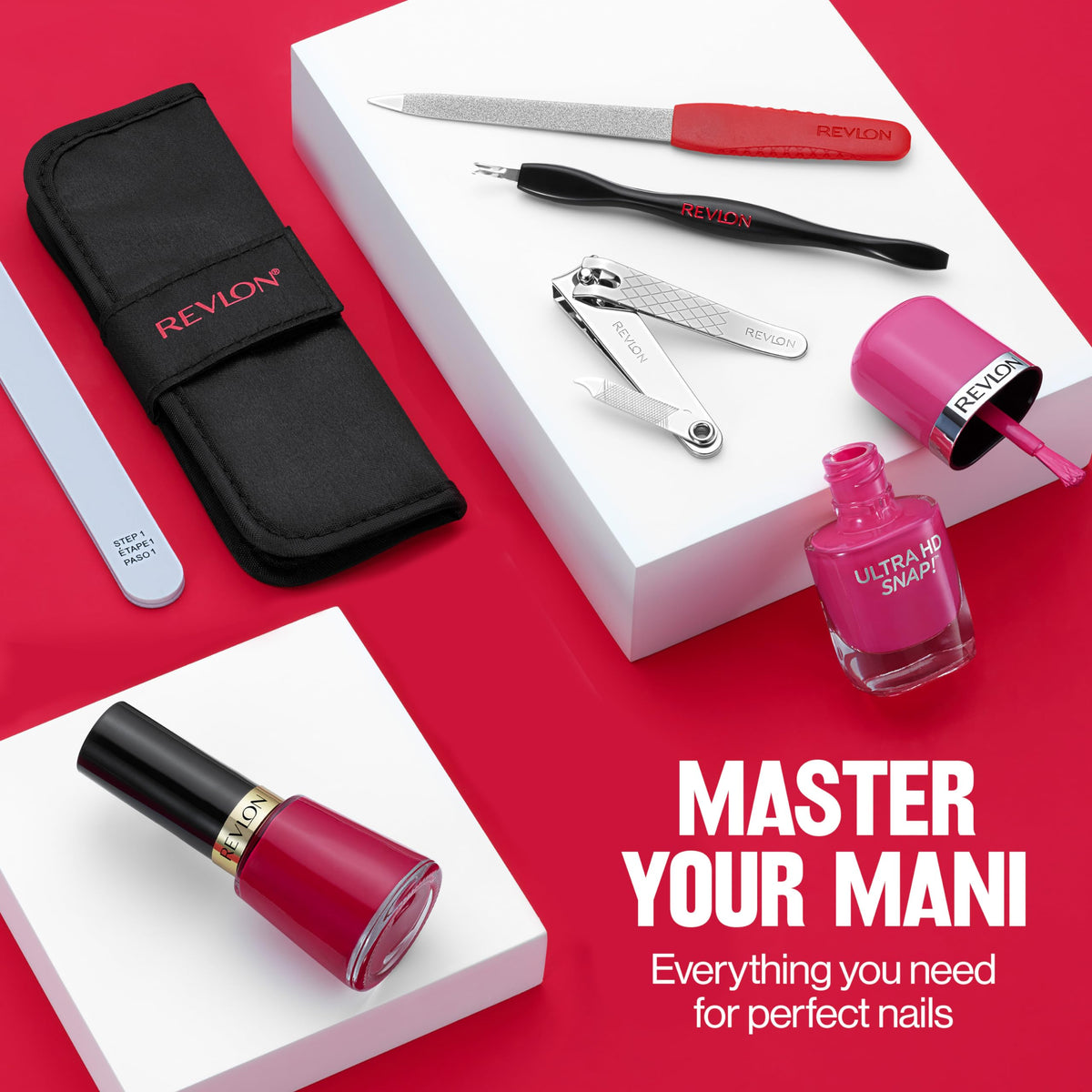 Revlon in use trimming nails demonstrating precise control and neat results