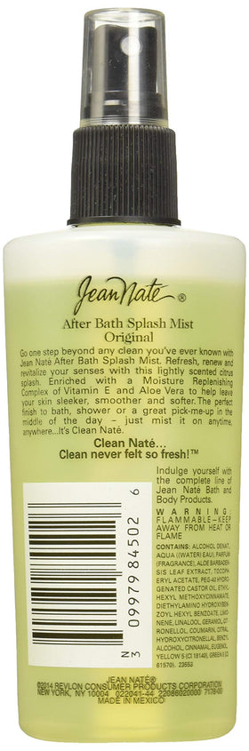 Revlon Jean Nate mist sprayed on skin for instant refresh and light hydration