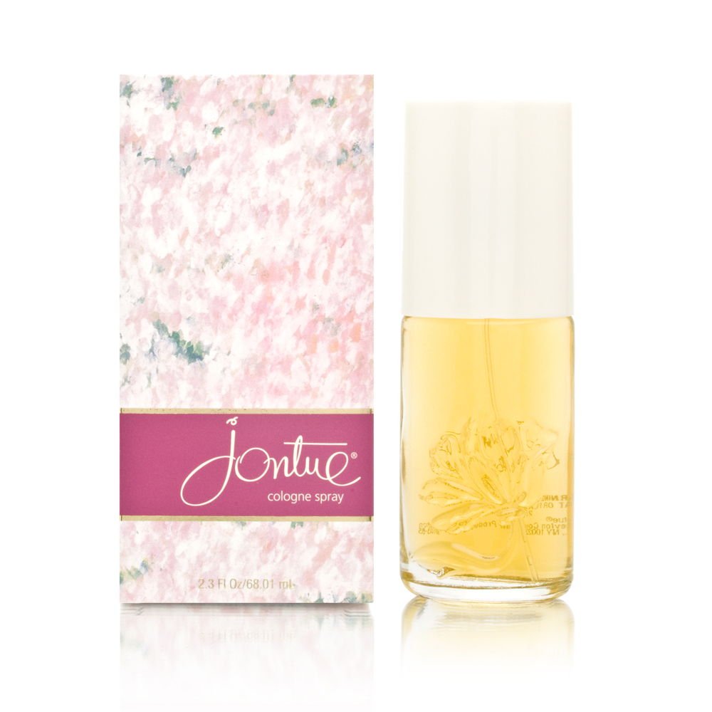 Revlon Jontue front bottle showing label and size, elegant portable fragrance