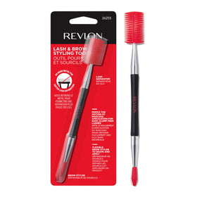 Revlon front view showing dual-ended lash and brow tool for precise grooming