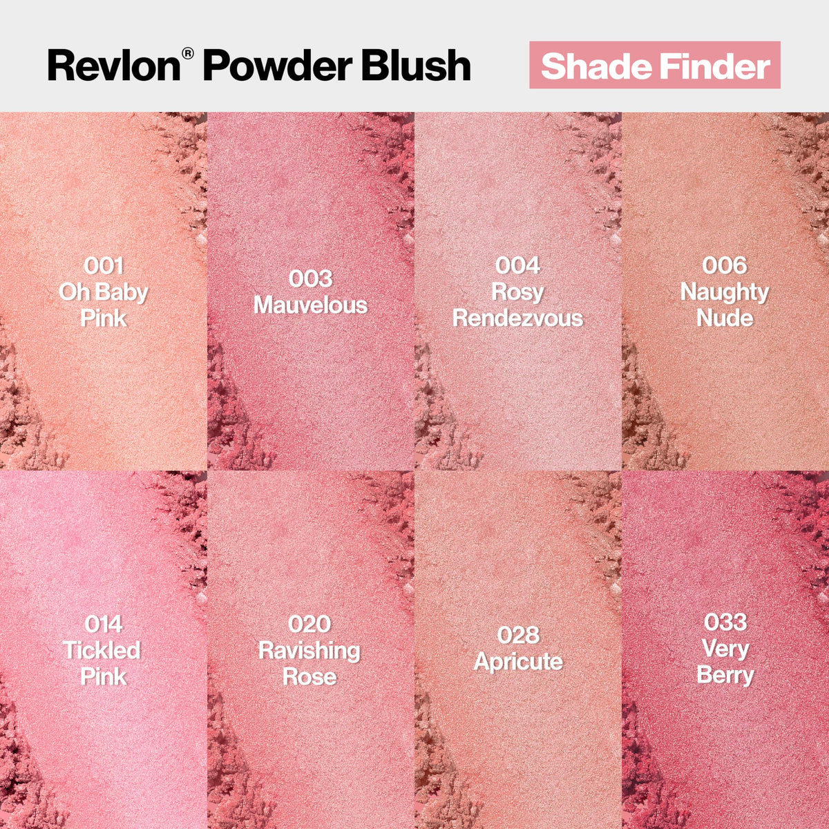 Revlon application with brush demonstrating easy pickup and even blending benefit