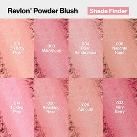 Revlon application with brush demonstrating easy pickup and even blending benefit
