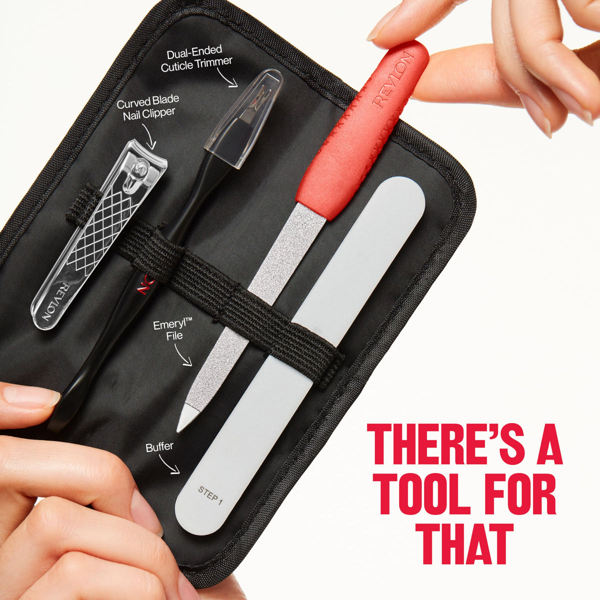Revlon nail buffer surface shine example producing glossy, polish-free finish