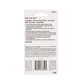 Revlon cuticle nipper on vanity with towel illustrating salon-quality grooming at home