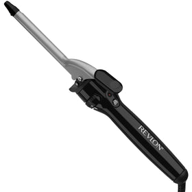 Revlon Perfect Heat front view showing 1/2 inch barrel and clamp for precise curls