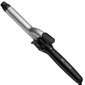 Revlon front view of curling iron showing sleek design and travel-ready features