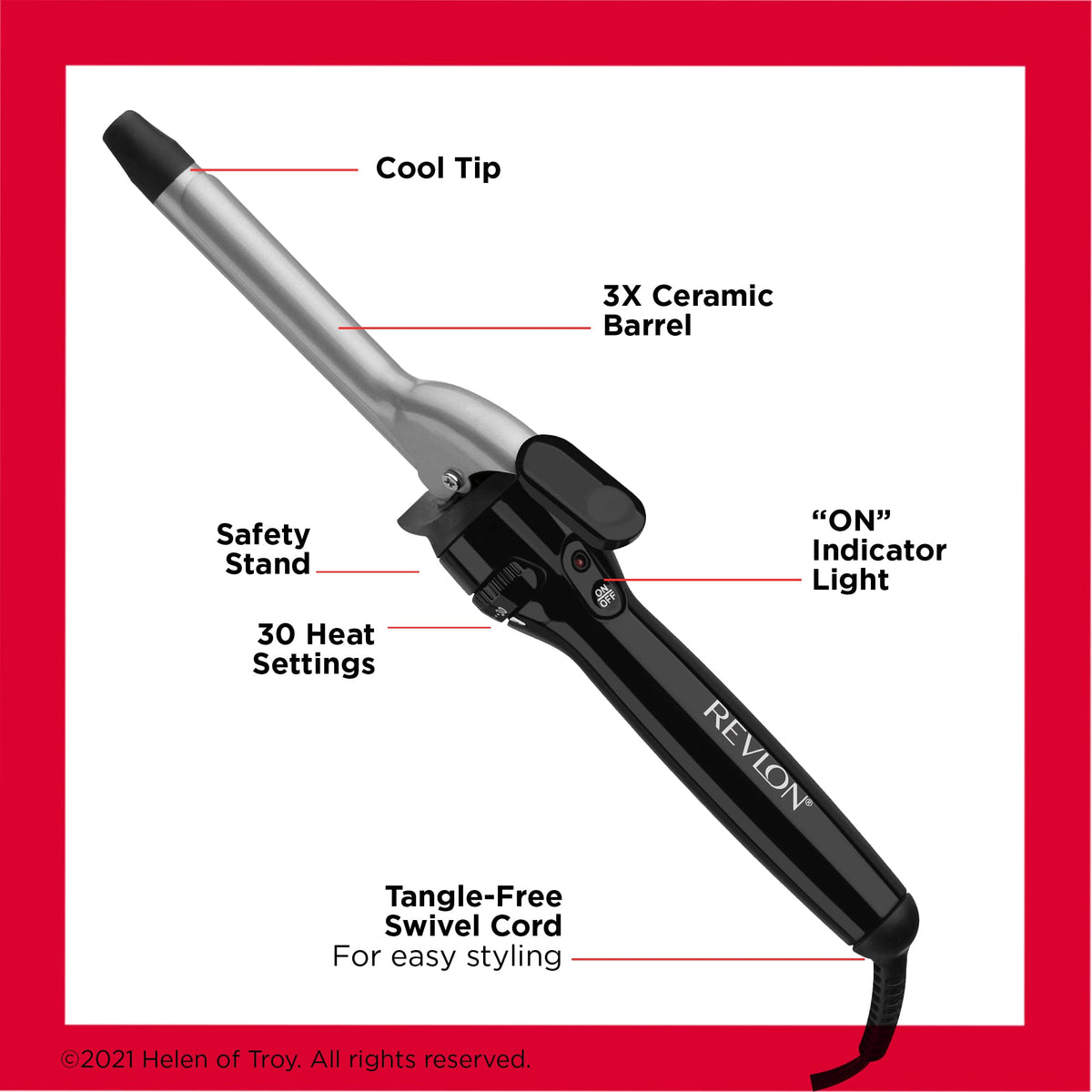 Revlon iron creating tight silky curls for defined styling results