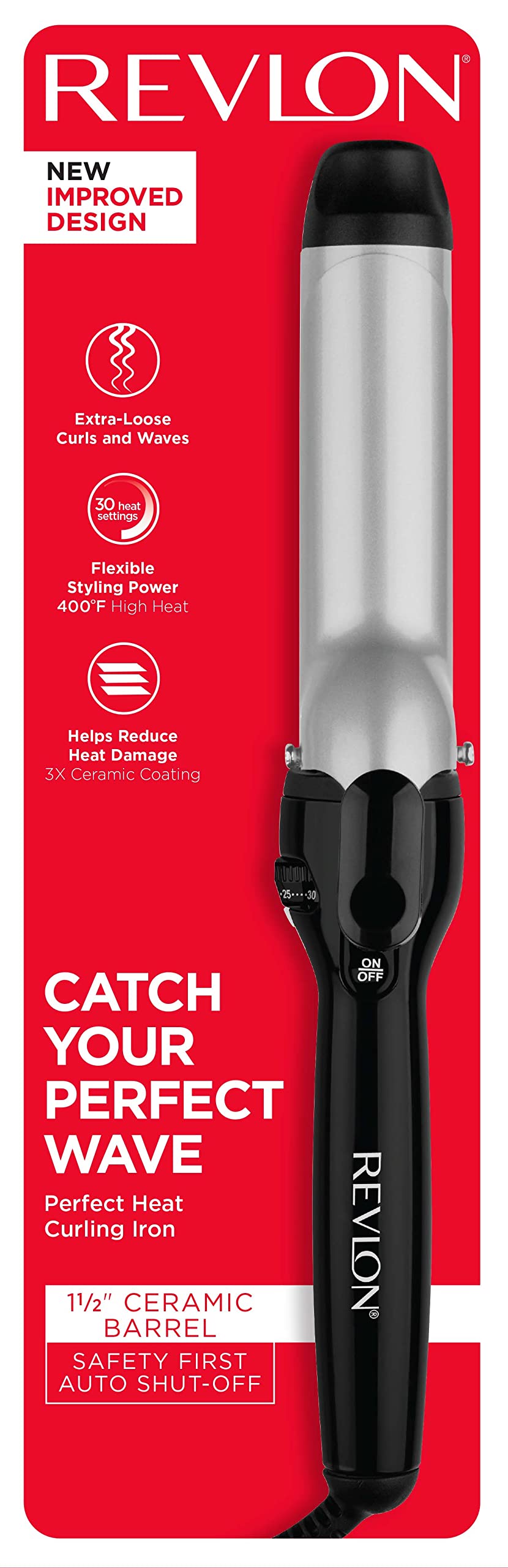 Revlon Perfect Heat laid out with plug and travel bag to show dual voltage travel readiness