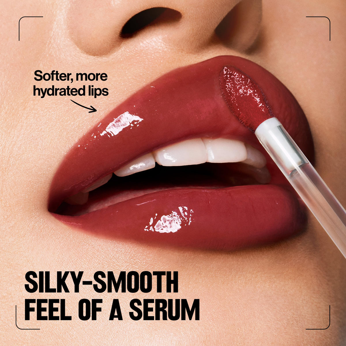 Revlon PhotoReady before-and-after lips showing visible plumping benefit