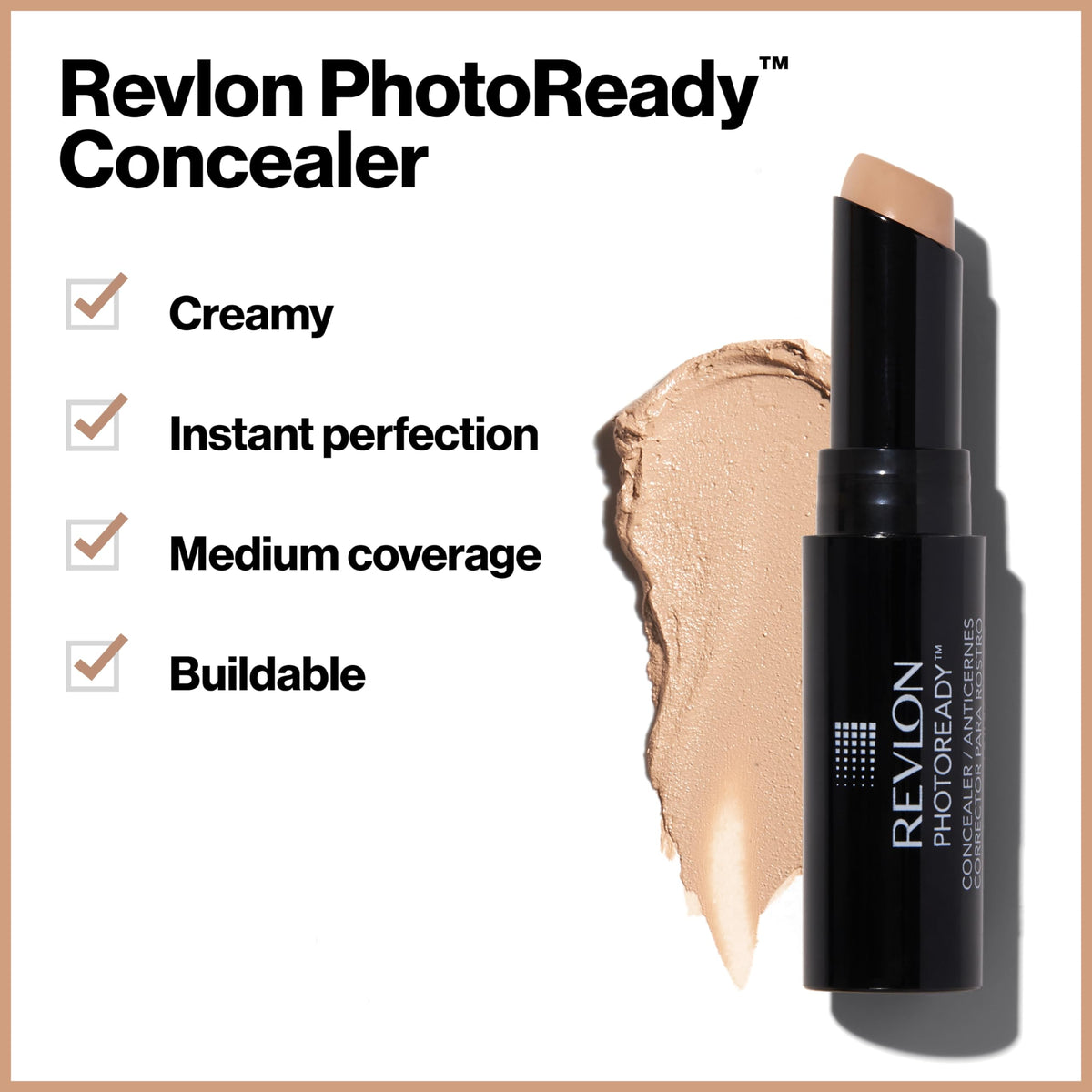 Revlon PhotoReady angled tip close-up for precise application and easy control