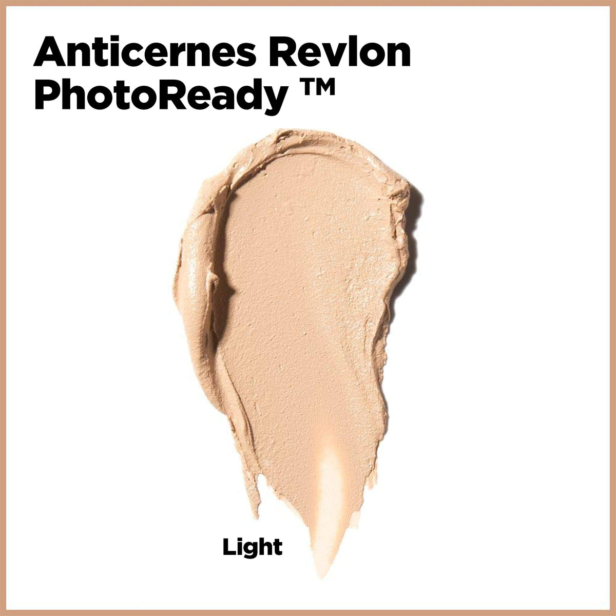 Revlon concealer stick applied under eye demonstrating brightening effect