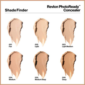 Revlon concealer stick label close-up displaying SPF 21 and shade info