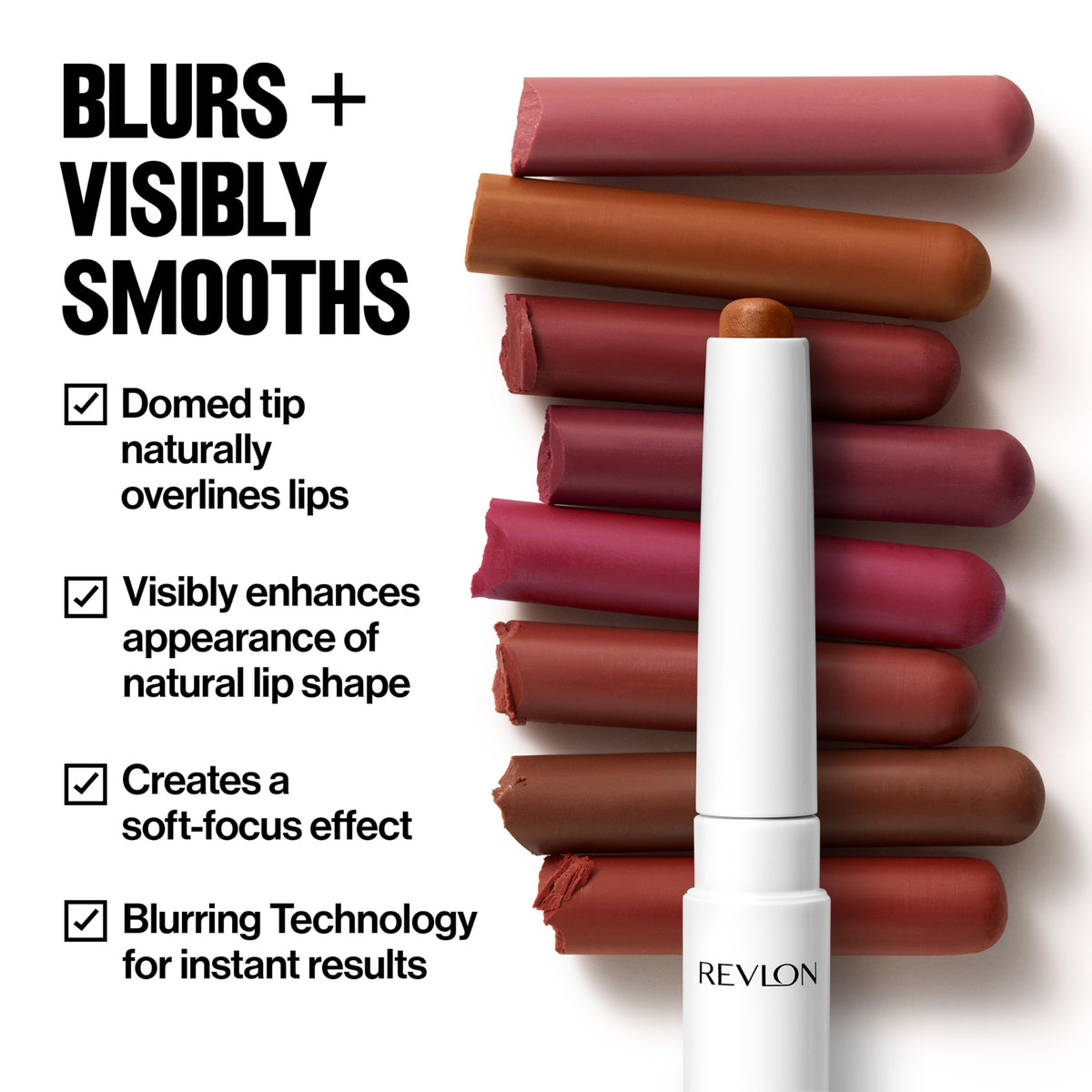 REVLON cap and base detail emphasizing secure closure and travel-friendly design