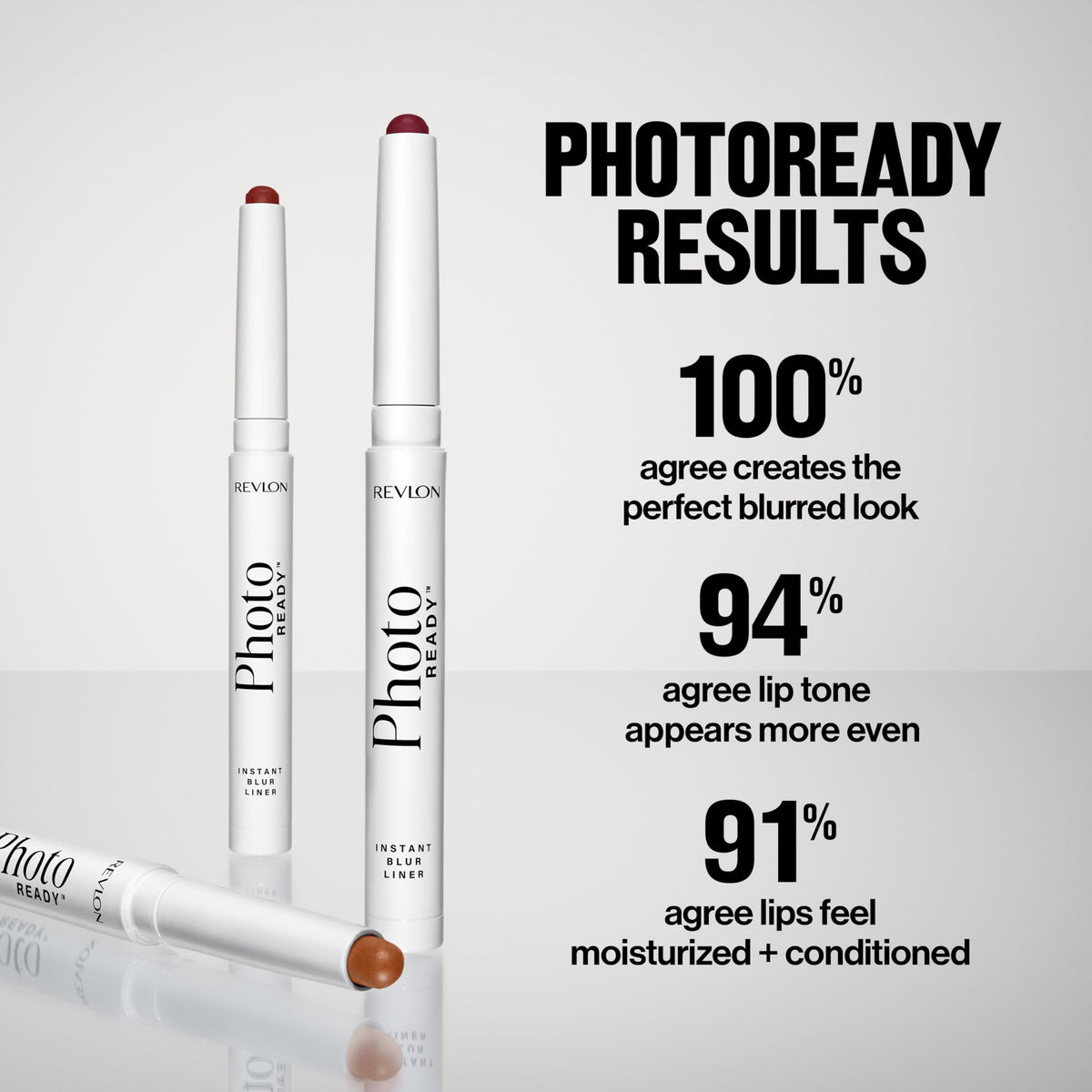 REVLON placed with other makeup items demonstrating complementary PhotoReady collection