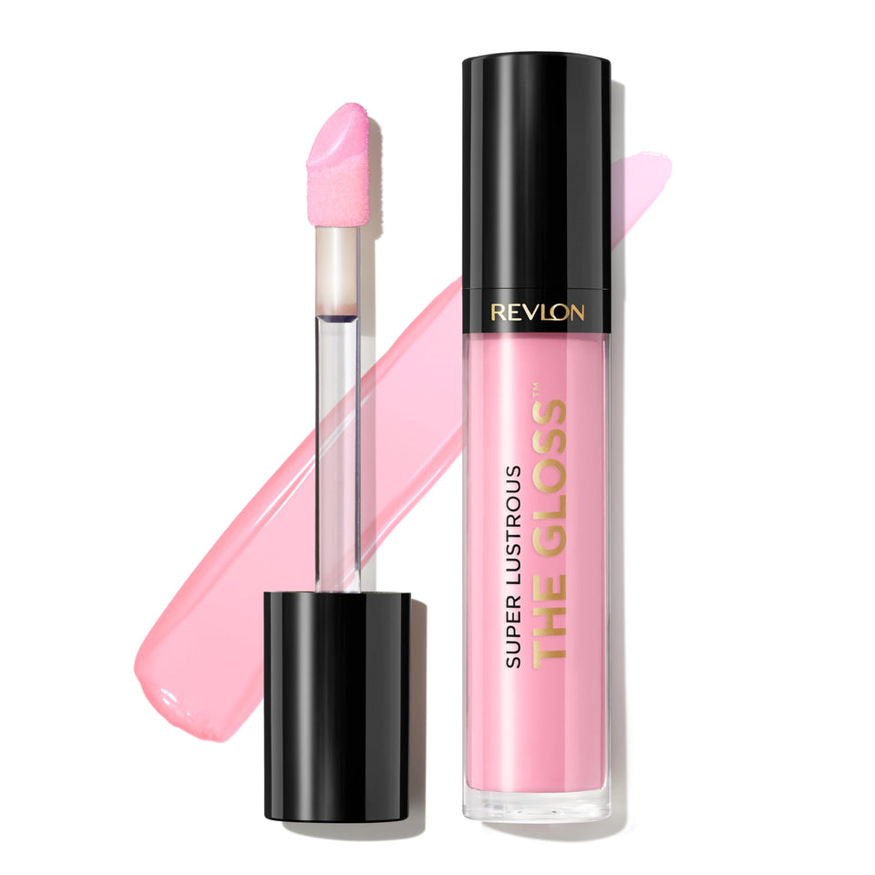 Revlon gloss Pink Sky front packaging showing color and shine benefit