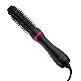 REVLON One-Step Root Booster front view showing brush and barrel for quick styling