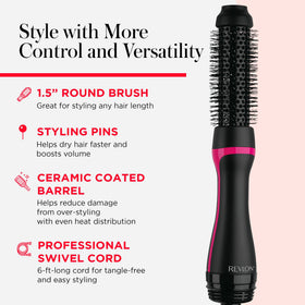 REVLON in-use drying on wet hair showing faster blowout and less effort