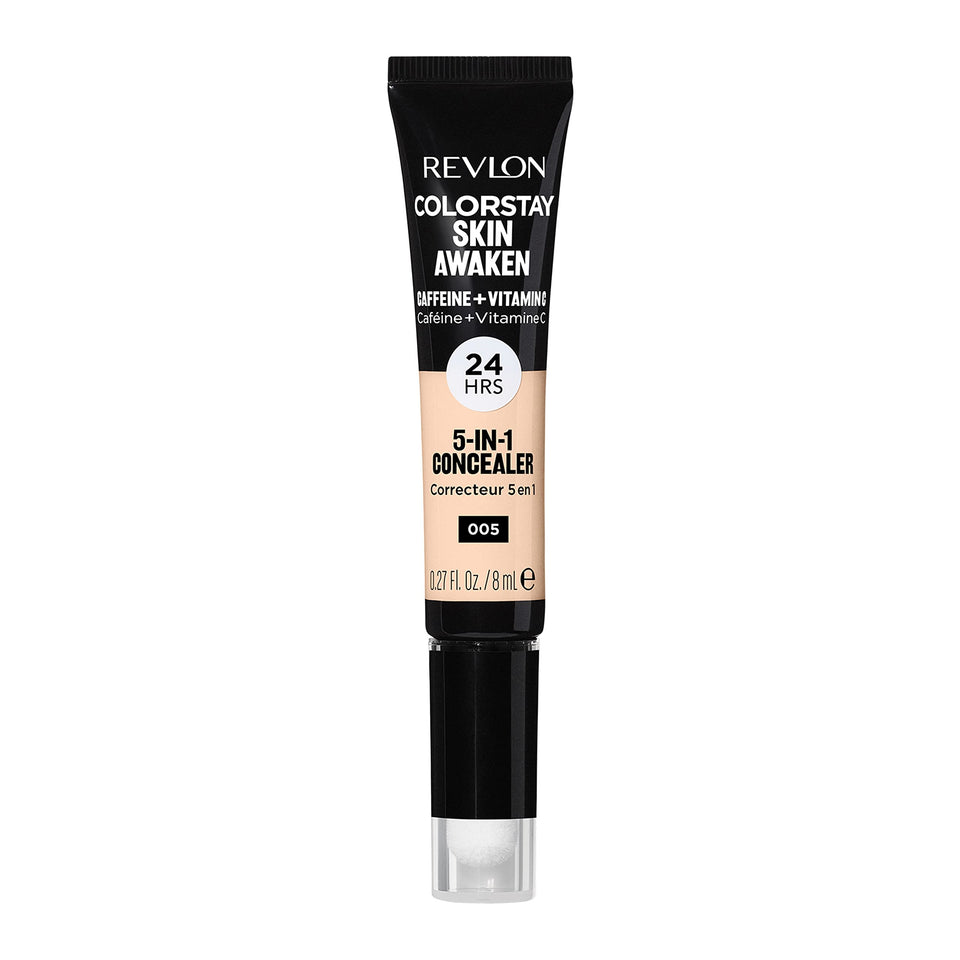 Revlon concealer front packaging showing sleek tube and shade information for easy selection