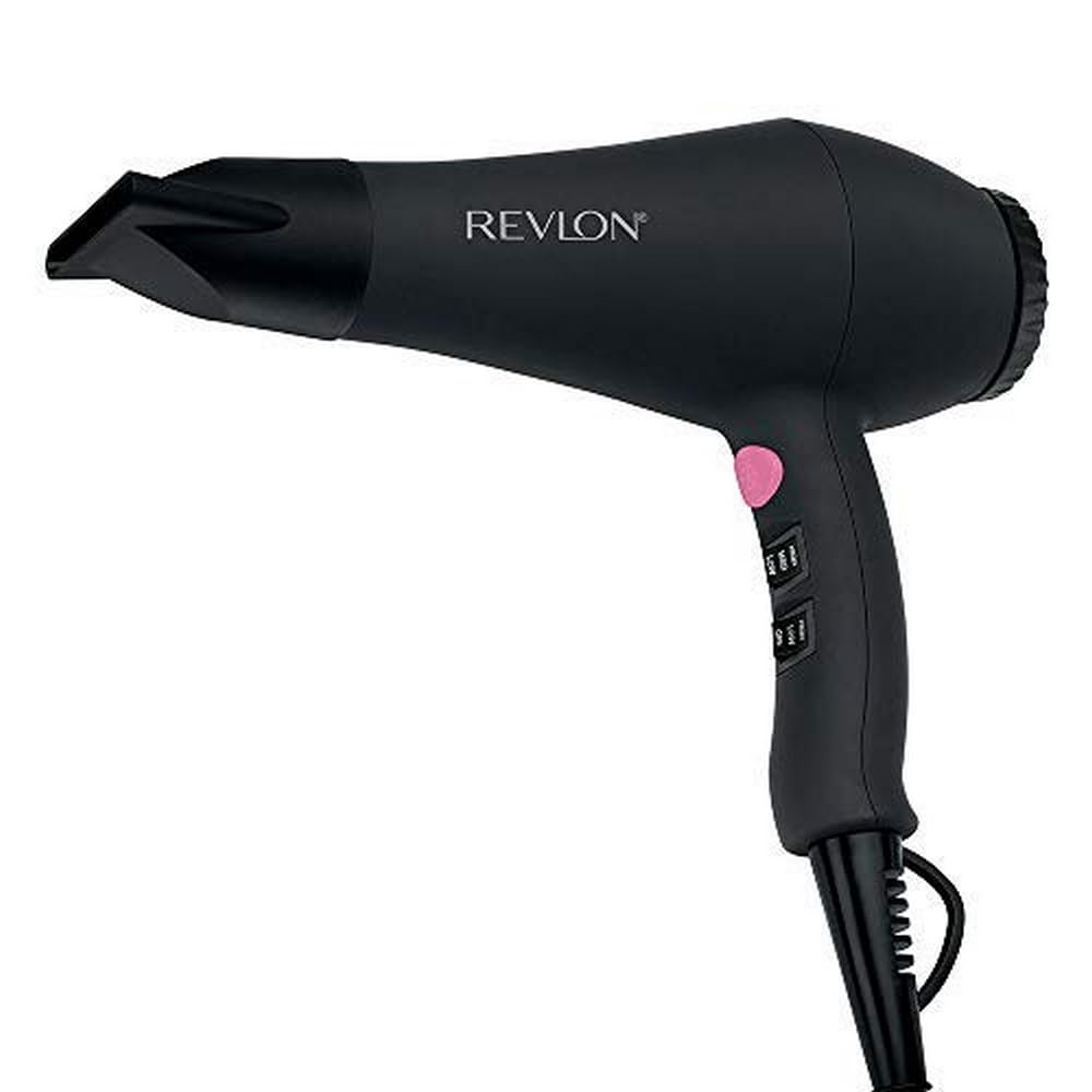 Revlon front view of Smooth Brilliance dryer showing sleek design and powerful airflow