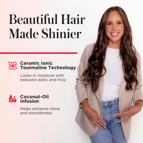 REVLON digital display and temperature controls, precise heat selection benefit