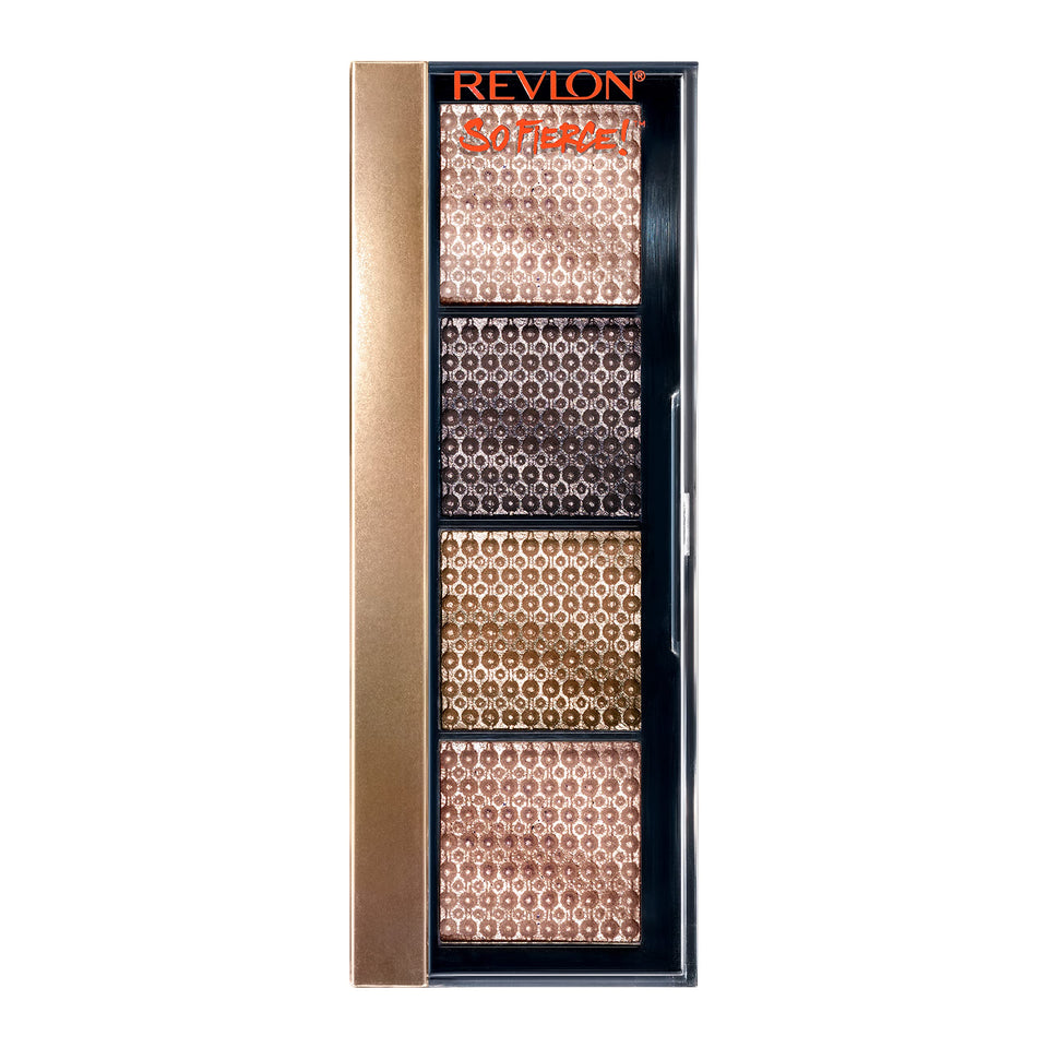 Revlon palette front packaging showing six shades and compact case for versatile looks