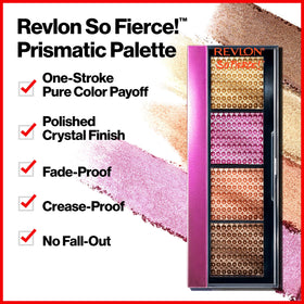 Revlon shadow texture close-up highlighting creamy prismatic pigment and smooth blendability