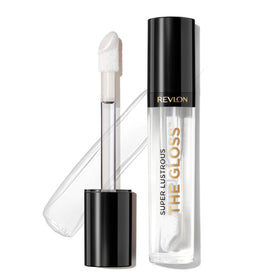 Revlon Super Lustrous front tube showing sleek packaging and clear gloss benefit