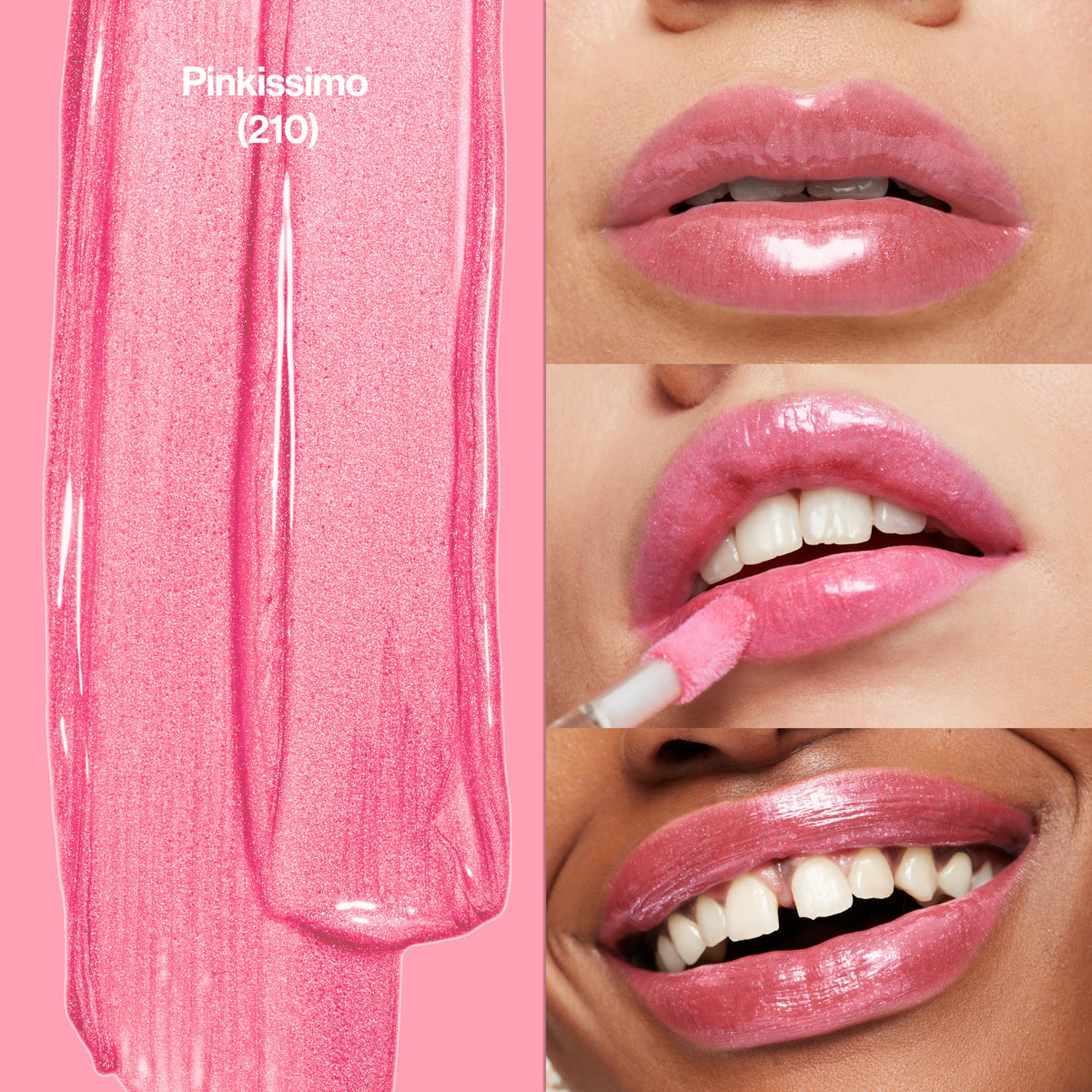 Revlon Super Lustrous oversized applicator close-up delivering generous gloss coverage