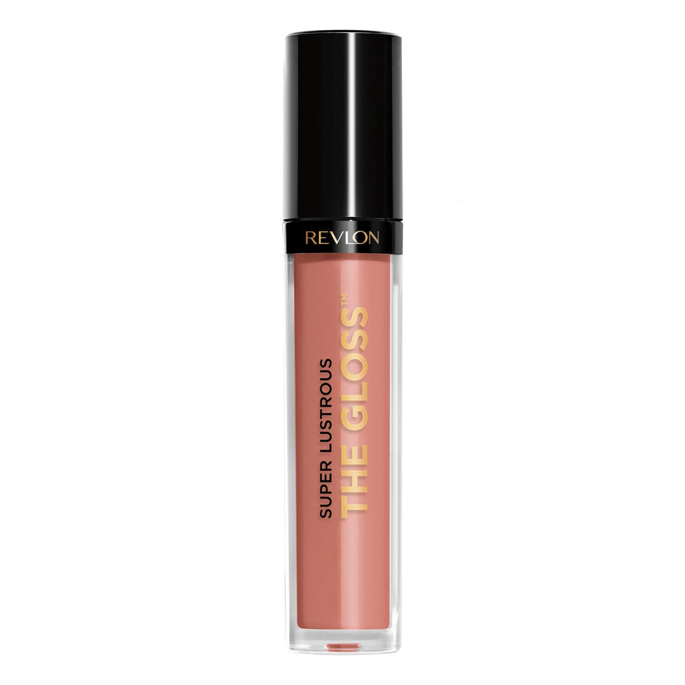 Revlon front packaging showing gloss tube and color, adds polished shine