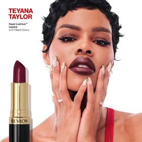 Revlon swatch on forearm showing true berry hue for shade selection confidence