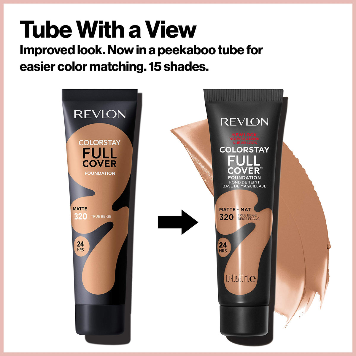 Revlon arm swatches lineup illustrating shade matching and coverage options