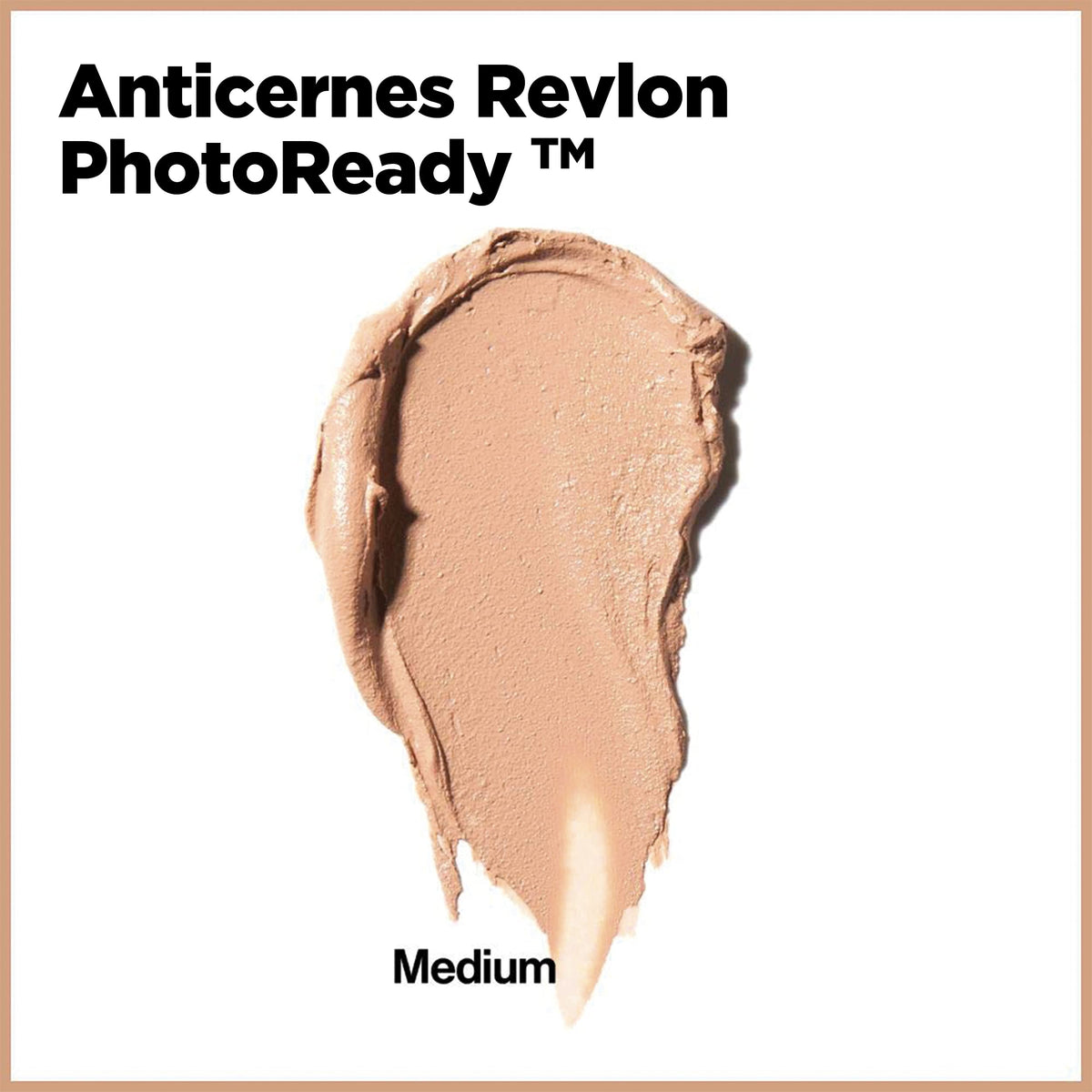 Revlon PhotoReady swatch on skin demonstrating medium shade match and coverage