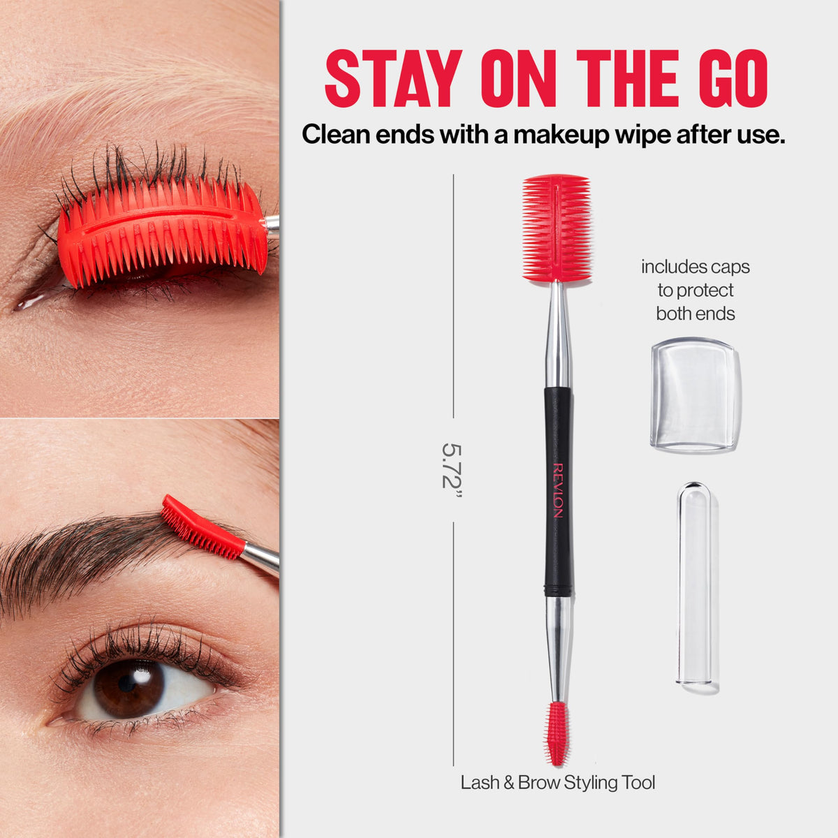 Revlon macro showing soft bristle texture that prevents pulling