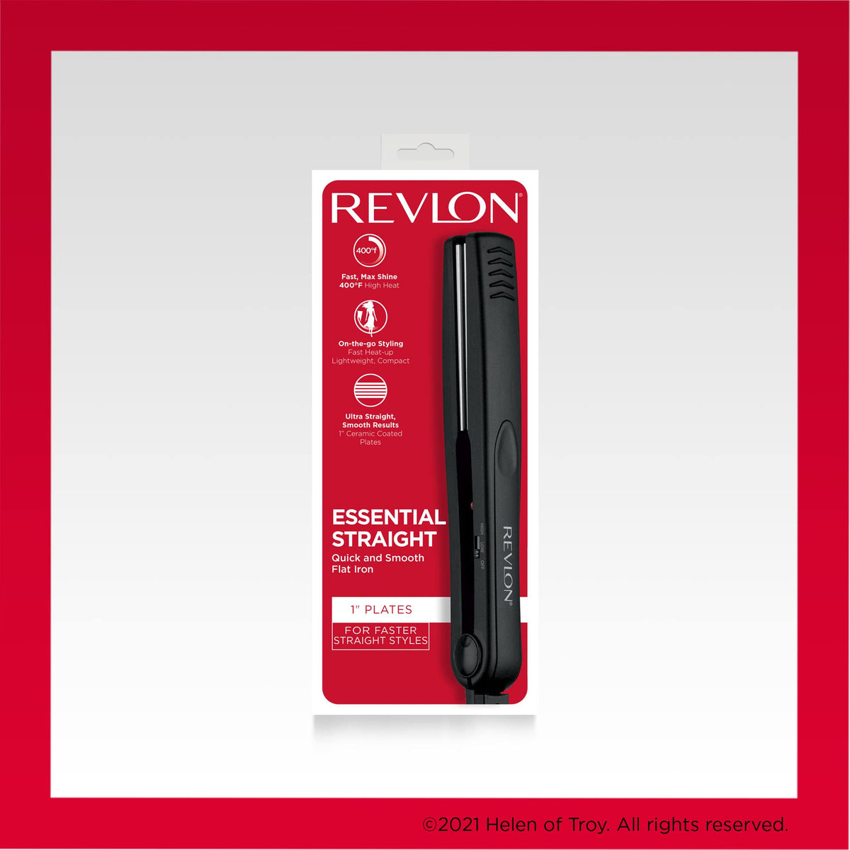 Revlon travel-ready pouch lifestyle image showing compact styling for on-the-go