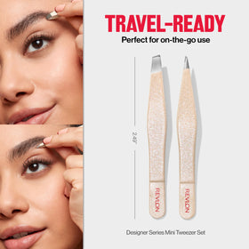 Revlon tweezer tip alignment view illustrating accurate plucking performance