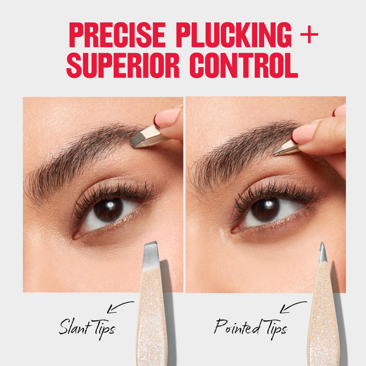 Revlon tweezer set inside a small pouch for easy travel convenience