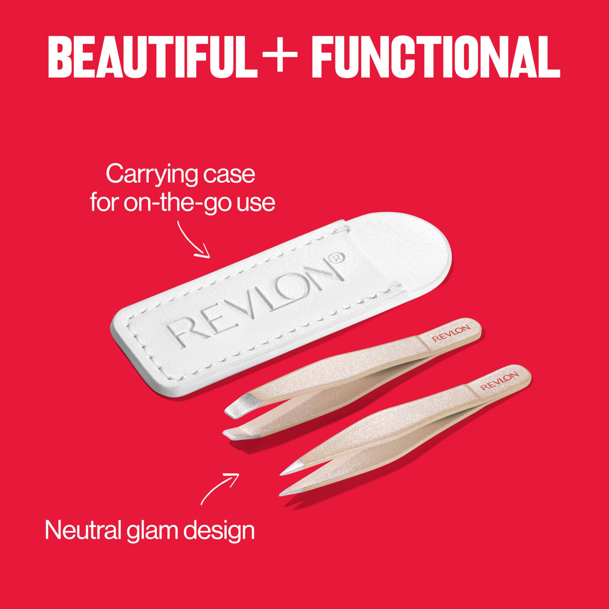 Revlon stainless steel finish detail demonstrating durable construction
