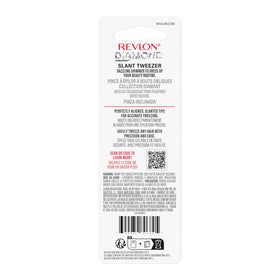 Revlon tweezers beside cloth showing cleaning and storage for long-lasting performance