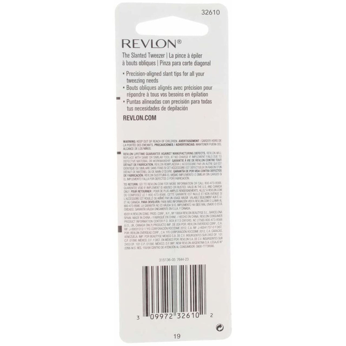 Revlon contoured handles detail for comfortable, non-slip grip