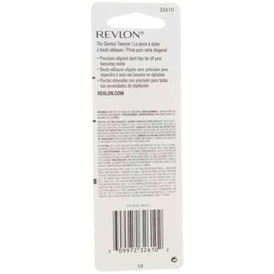 Revlon tweezers on vanity highlighting polished stainless finish