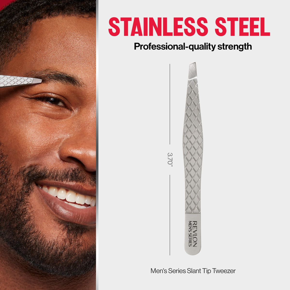 Revlon tweezers packaging shot showing retail-ready presentation and single-count format