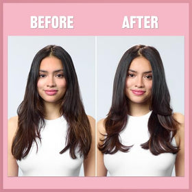 REVLON brush drying damp hair in motion for faster styling and smoother finish