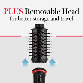 REVLON packaging label highlighting ceramic titanium tourmaline tech and features