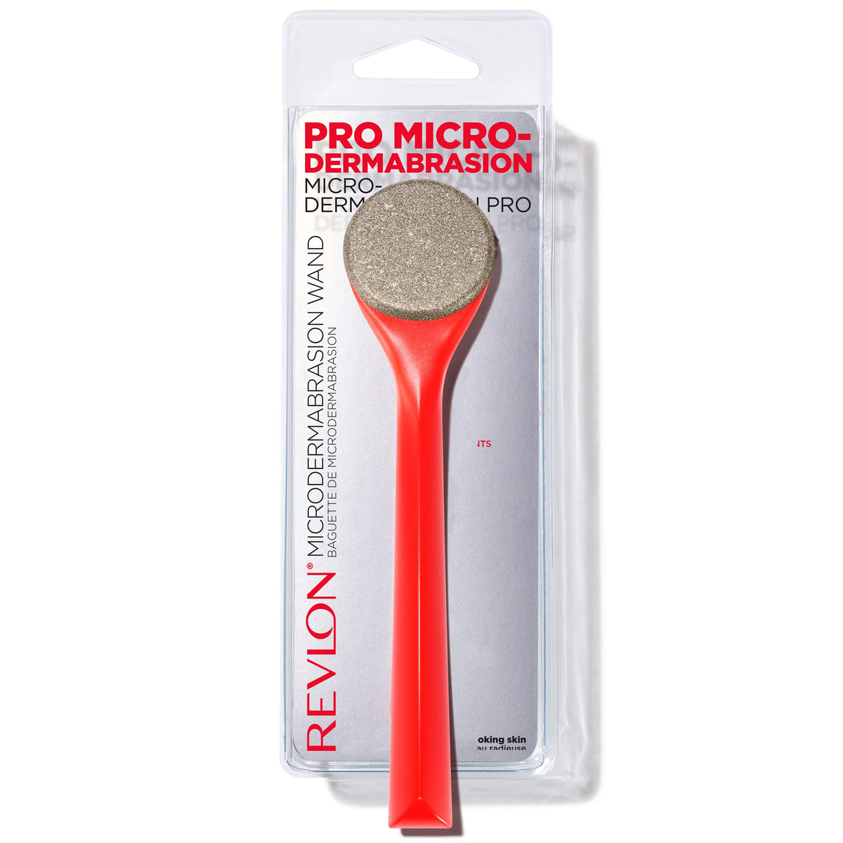 Revlon wand front view showing ergonomic handle and travel-friendly design