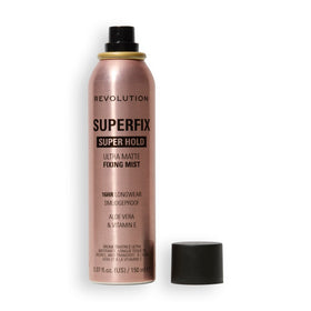 Revolution Beauty Superfix front packaging showing bottle and branding for clear identification and benefit