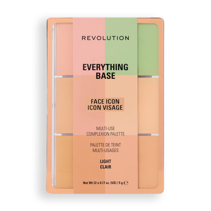 Revolution Beauty London palette front view showing compact design and portability