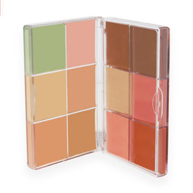 Revolution Beauty London palette inside makeup bag for on-the-go touch-ups